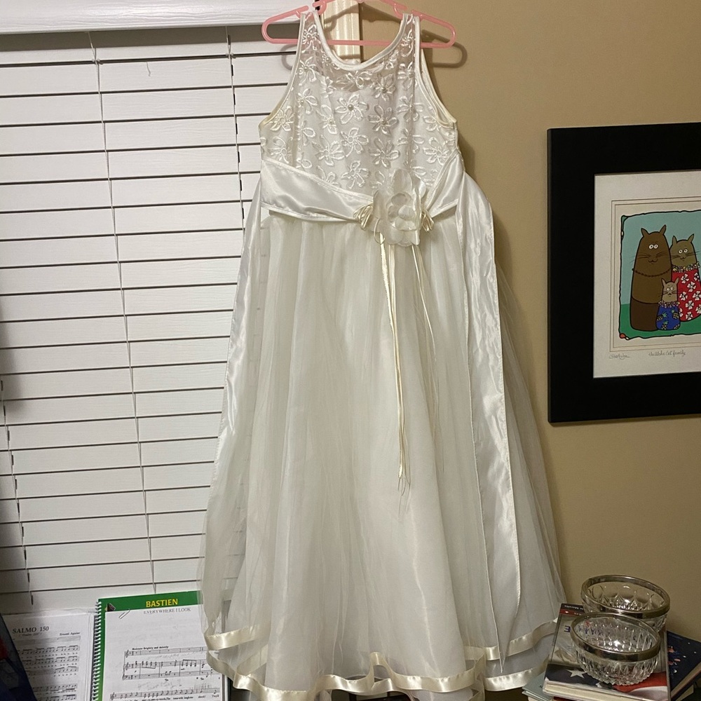 White Flower Girl Dress